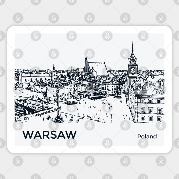 Warsaw Poland Sticker by Lakeric
